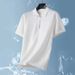 Men's Clothing Short Sleeved Polo Shirt Men's Summer Casual Simple Business New Tops_viptrois.com
