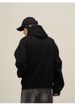 Button design sense hooded sweatshirt men's casual loose top high street niche high-end sense spring and autumn coat trend_viptrois.com