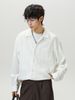 Men's Textured Cuban Collar Shirt Jacket - Relaxed Oversized Shacket For Autumn & Winter_viptrois.com
