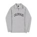 Men's Slim-Fit Half-Zip Sweatshirt – Minimalist Letter Print (Black/Gray, Euro S-2XL)"_viptrois.com