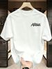 3 Pack Premium Men's Sharp Graffiti Antinke Letter Printed T-Shirt, Pure Cotton Crew Neck Casual Tee Luxury Summer Essential Black White Grey_viptrois.com