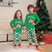 Christmas deer plaid letters Christmas family dress printed home dress pajamas_viptrois.com