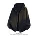 Heavyweight Zip-Up Hoodie – Oversized Unisex Streetwear For Spring & Fall (Black/Heather Grey, S-XXXL)_viptrois.com