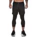 Man's clothing Muscle fitness running sports casual pants quick dry tight fake two stretch nine-point pants men_viptrois.com