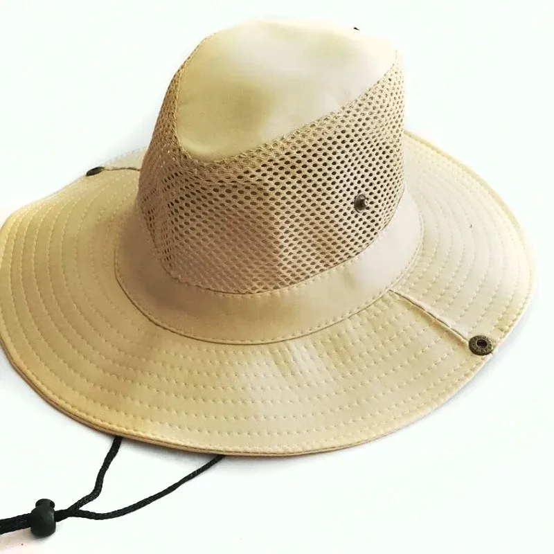 Sommer Mesh Angeln Hut Outdoor Atmungsaktive Casual Cool Hut Bergsteigen Sonne Fischer Hut_viptrois.com