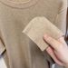 Men's Classic Round Neck Wool Sweater – Warm Winter Knit Pullover, Solid Color Casual Long Sleeve Top (White, Black, Brown, Cow Wool)_viptrois.com