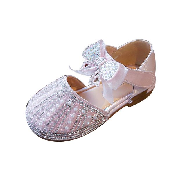 2023 New Summer Girls Princess Shoes Soft Bottom Rhinestone Student Shoes Children's Little Girl's Big Children's Sandals Trendy_viptrois.com