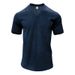 Men Corduroy T Summer Men's Clothing V-Neck Solid Color Slim Fit Casual T-Shirt Short Sleeve Tops_viptrois.com