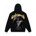 Trendy Brand Skull Print Heavy Cotton Unisex High Street Hooded Sweatshirt Long Sleeve Fashion_viptrois.com