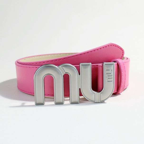 Women's Belts Mu Letter High End Fashion Versatile Men And Women Belts With Dress Jeans Belt_viptrois.com