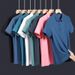 K Men's New Style Group Workwear T-Shirt Short Sleeve Business Polo Shirt_viptrois.com
