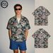 Lazy Holiday Style Cuban Collar Shirt Men's Short Sleeves Spring And Summer Niche Trendy Island Tribal Shirt_viptrois.com