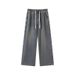Casual Drawstring Jeans – Relaxed Fit, High-Stretch Washed Denim For Men (S-4XL, Stonewash Blue/Black/Gray, Tumble-Dry Friendly)_viptrois.com