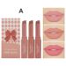 3-Piece Set Of Bowknot Tilted Lipstick Crayons For Women - Nude Shade Collection_viptrois.com