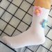 Socks Handmade Flower Socks For Women, Curled Wool Flower Socks, Autumn And Winter Warm Mid Tube Socks, Student Sports Socks_viptrois.com