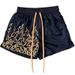 Men's Quick Dry Fitness Running Shorts American Style Flame Basketball Zero Resistance Squat Triple Pants_viptrois.com