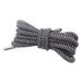Two-tone Striped Polyester Cotton Round LACES Plus Metal Shoes With Head Daddy Shoes Sneakers Trend Shoe Cord Strap_viptrois.com