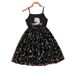 Mother & Kids INS Girls Butterfly Flower Print Mesh Splicing Children's Sling Jumpsuit Skirt_viptrois.com