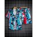shope Casual Short Sleeve Floral Shirt Loose Fit Men's Summer Sanya Beachwear Couple Shorts Matching Two-Piece Set_viptrois.com