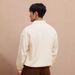 Men's Slim-Fit V-Neck Knit Polo Shirt - Rugged & Stylish Long Sleeve Waffle Texture Sweater_viptrois.com