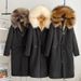 Men's Clothing Cross Border Winter Faux Fox Fur Imitation Fur Coat Mid Length Coat Large Size Men's Clothing_viptrois.com