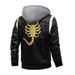 Men's Clothing Men's Leather Jacket European And American Large Size Boys PU Leather Jacket Stand Collar Knitted Hooded Men's Jacket Korean Style_viptrois.com