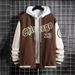 Men's Clothing Spring and Autumn fashion brand American high street Pu Shuai Youth Men's Baseball jacket men's loose casual jacket men_viptrois.com
