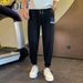 Plush Thickened White Sweatpants For Men Autumn Winter Sports Leggings Casual Harem Pants_viptrois.com
