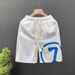 Men's Trendy Summer Athletic Shorts Loose Fitting Printed Five Point Casual Oversized Pants High End Feel New_viptrois.com