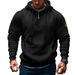 Cross-border Foreign Trade Autumn And Winter Retro Hooded American Heavy-duty Velvet Men's Multi-pocket Tooling Commuter Casual Hooded Sweater_viptrois.com