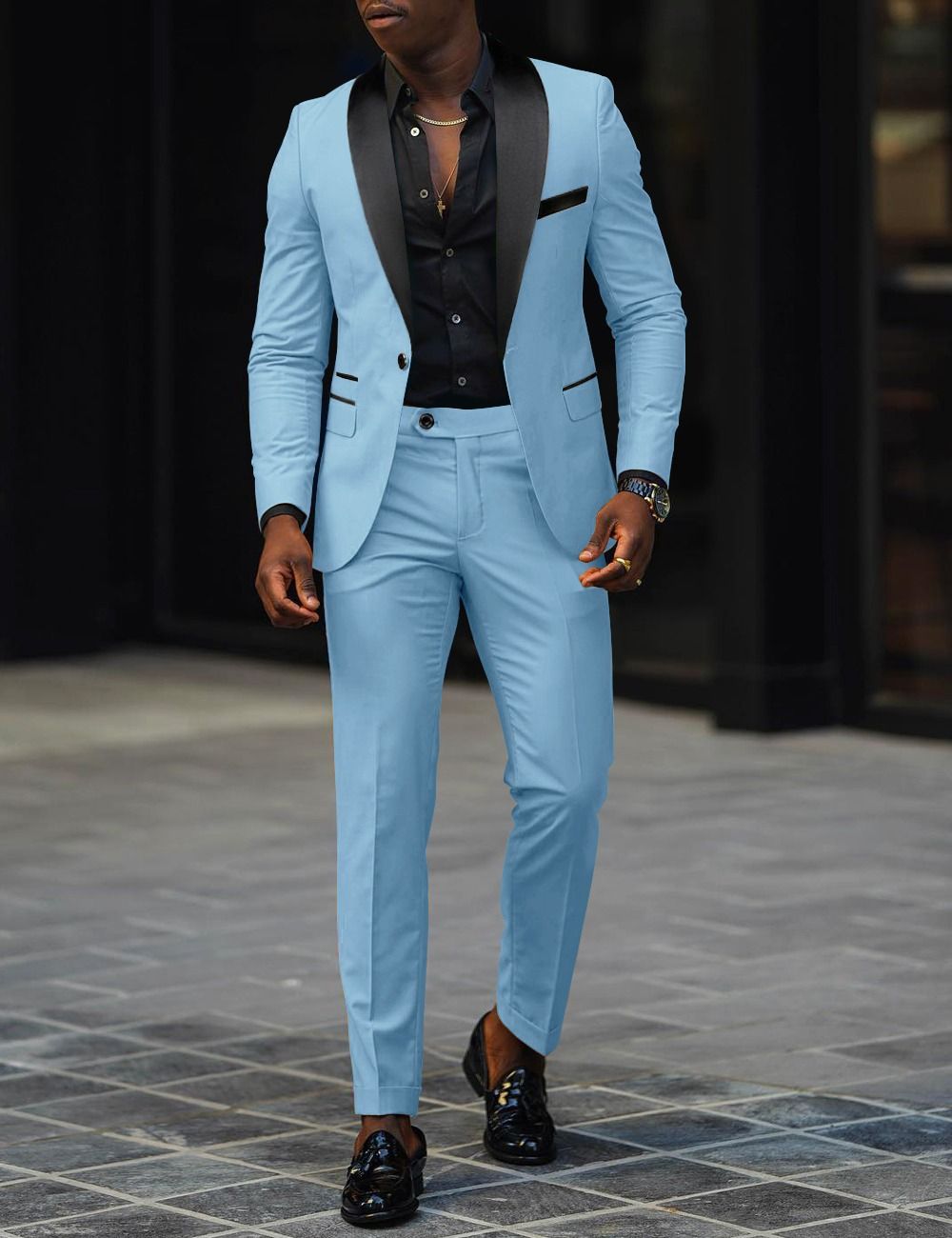 Men's Clothing Autumn Business Casual Suit Suit Wedding Groom Slim Suit_viptrois.com