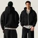 ETAI Men's Clothing 360G Autumn And Winter New Products Loose Men's Short Version Trendy Brand Hooded Sweater Thickened Suit Casual Single Wear_viptrois.com