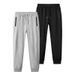 Men's Clothing Summer Thin Casual Pants Breathable Pants With Cuffs Pure Cotton Trousers Cuffs Knitted Pants_viptrois.com