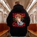 Loom Loom Autumn Winter European American Retro Fleece Lined Thickened Hooded Men's Trendy Brand Fat Man Plus Size Hip Hop_viptrois.com