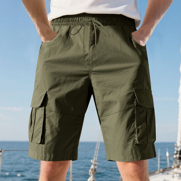 Men's Clothing Men's Summer Loose Fit Cargo Shorts With Multi Pockets Squat Sports Casual Five-Point Pants For Formal & Casual_viptrois.com