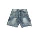 Men's Rhinestone-Studded Denim Shorts – Loose Fit Hip-Hop Cargo Pants With Patchwork Pockets (S-XL, Black/Blue, Non-Stretch Cotton)_viptrois.com