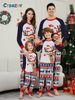 Christmas Santa Deer Snowflake letter striped Christmas family dress printed homewear sleep_viptrois.com