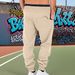Men's Clothing Foreign Trade Spring And Autumn Men's Casual Sports Trousers Color Trend Sweatpants European And American Loose Leg Pants_viptrois.com