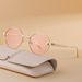 New Fashion Polygonal Sunglasses Men's Personalized Metal Temple Sunscreen Sunglasses Men's_viptrois.com