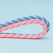 Two-tone Twill And Polka Dot Round Shoelaces With A Stylish Shoe Rope_viptrois.com