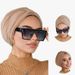 New Women's Elastic Breathable Comfortable Front And Back Two Wear Headscarf Hat Hair Cap Chemotherapy Cap_viptrois.com
