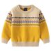 kids'clothing Children's sweater Boy's patterned sweater baby base shirt_viptrois.com