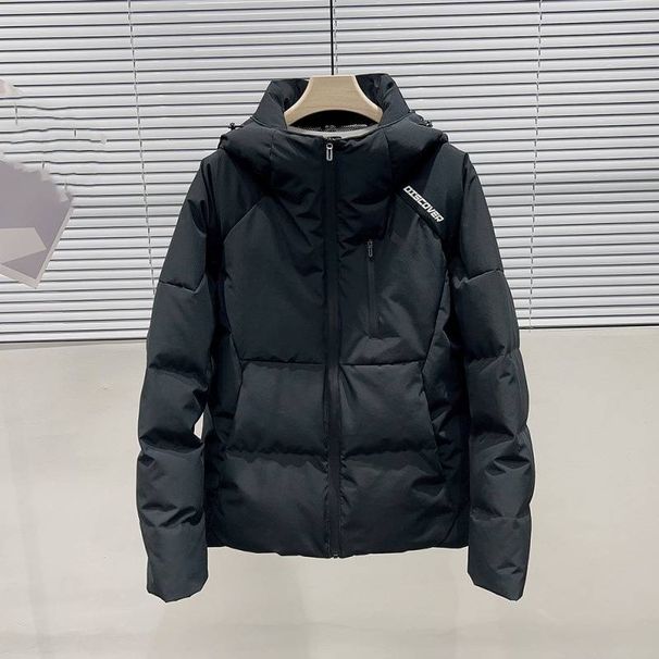 Men's Clothing Three Dimensional Cut Thickened Coat Jacket Hooded Offset Printed Coat Jacket_viptrois.com