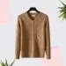 Men's Clothing Men's Extra Thick Cable Knit Sweater - Winter V-Neck Pullover_viptrois.com