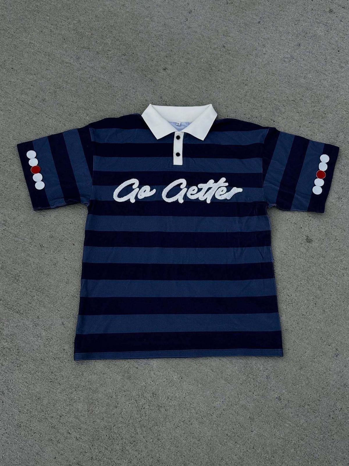 European And American Cross Border Unisex Loose Striped Color Blocked Polo Shirt With 3D Digital Print._viptrois.com