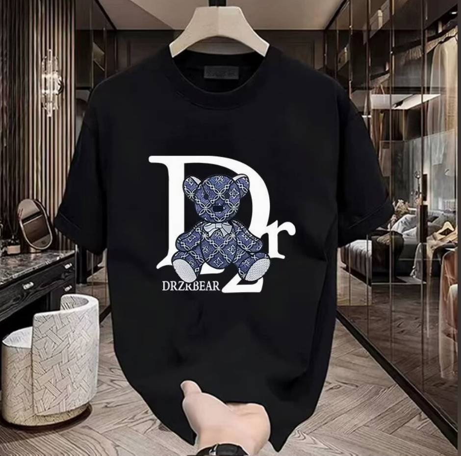 Men's Clothing Cotton Printed Men's Short Sleeved T Shirt 2025 New Summer Hot Selling Trend Casual Round Neck T Shirt_viptrois.com