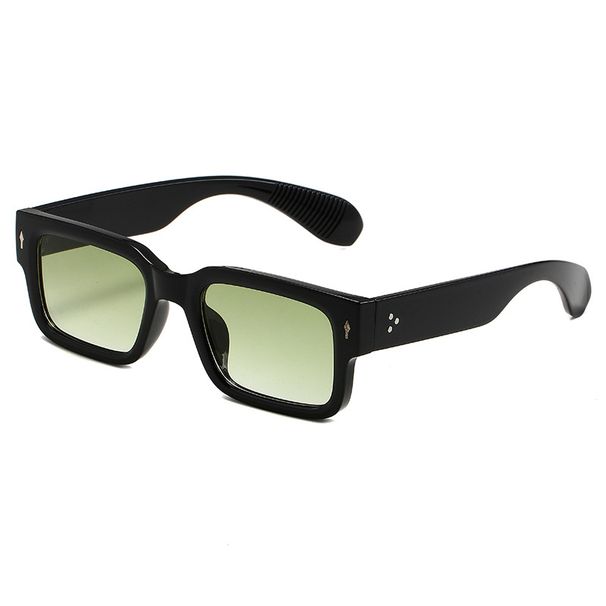 Unisex Square Frame Sunglasses - Retro-Inspired Minimalist Design For Everyday Street Style_viptrois.com