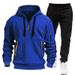 Men's Zip-Up Hoodie Set With Utility Pockets & Detachable Straps – Winter Streetwear Joggers & Jacket (S-3XL, 92% Polyester, Unisex Athleisure)_viptrois.com