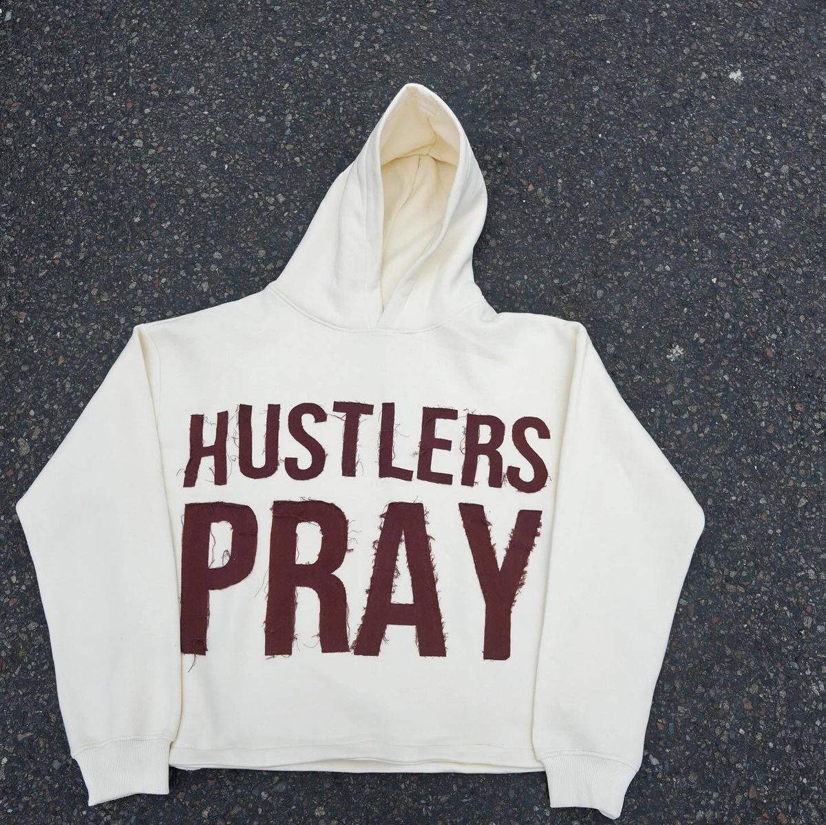 Loose Versatile Unisex Casual Hoodie With 3D Embroidered Patch - Loose Fit Streetwear Pullover (White, Dark Red) | Sizes S/M/L/XL_viptrois.com