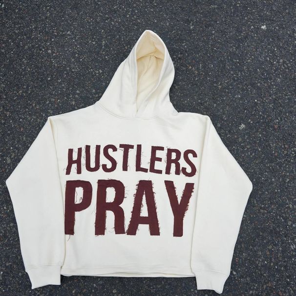 Loose Versatile Unisex Casual Hoodie With 3D Embroidered Patch - Loose Fit Streetwear Pullover (White, Dark Red) | Sizes S/M/L/XL_viptrois.com